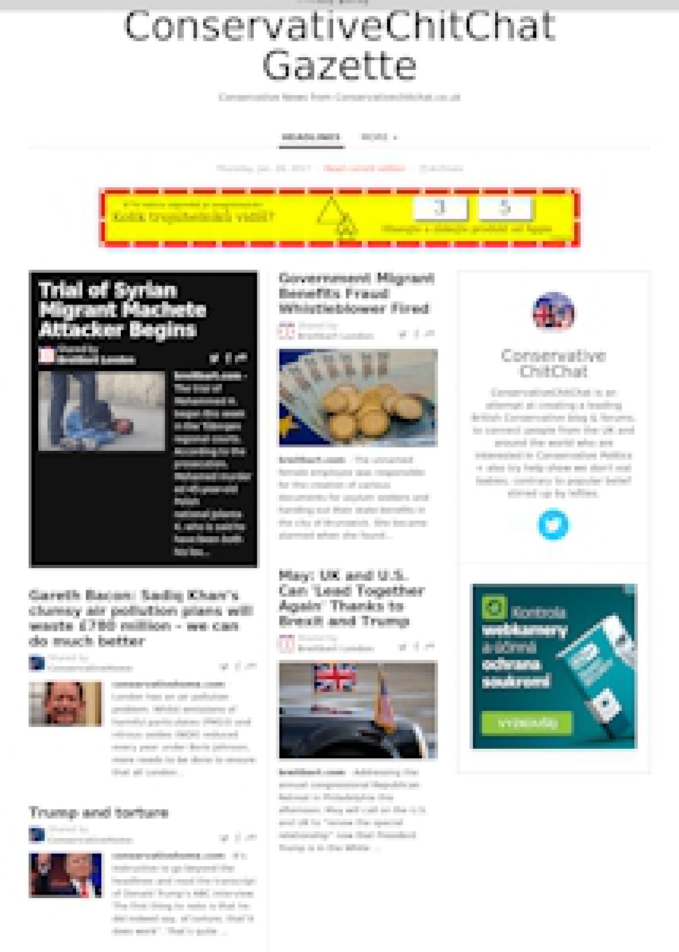 ConservativeChitChat Gazette